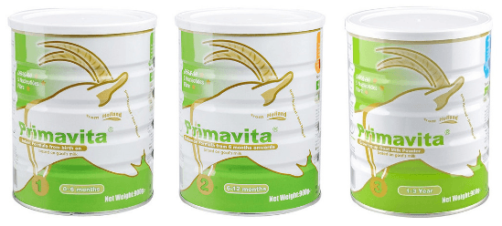 Primavita Goat's milk powder 1, 2 and 3